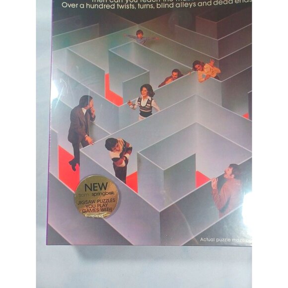 NEW Springbok Jigsaw Puzzle Amazing Maze Over 500 Pieces 1975 Hallmark PZL5010 - Picture 9 of 9